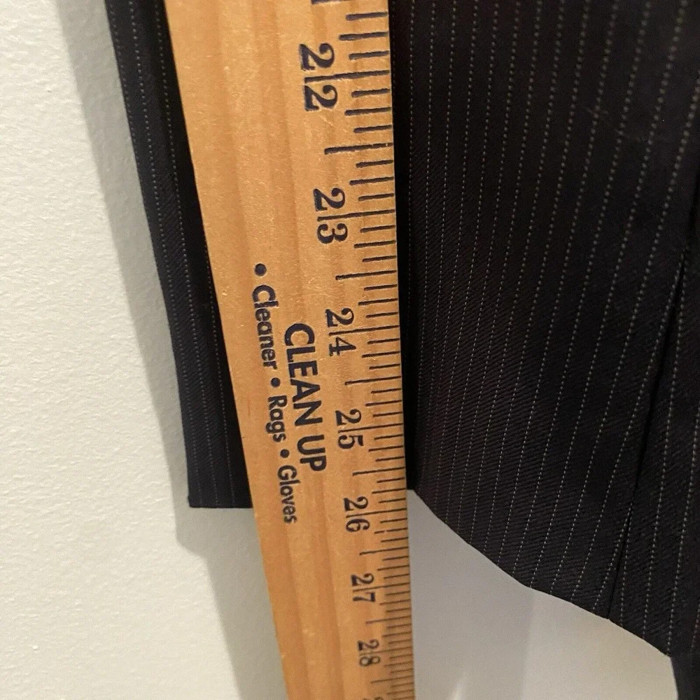 Lauren Ralph Lauren‎ 44L Navy Pinstripe Suit Jacket Blazer 100% Wool Classic Fit